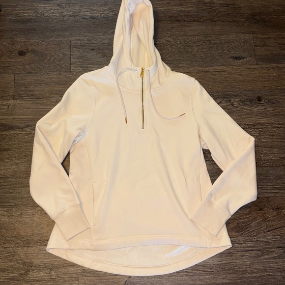Athleta Tops - Athleta Cream Hoodie Sweatshirt
